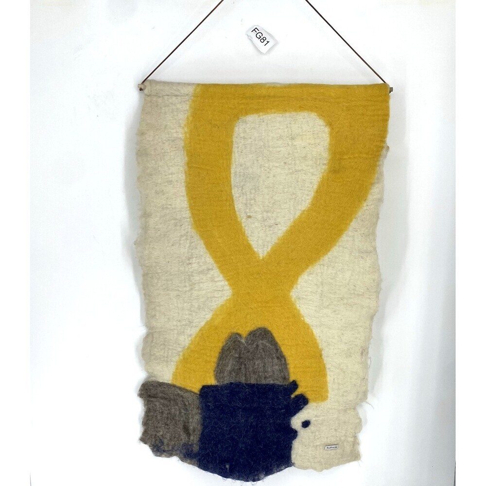 En Gry & Sif Felted Wool Wall Hanging Scandinavian Minimalist Modern Decor Hygge